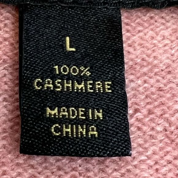 Charter Club luxury cashmere Bella rose crew neck sweater size L - Picture 10 of 16
